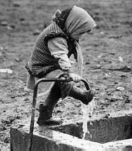 Azerbaijani refugee kid from Karabakh