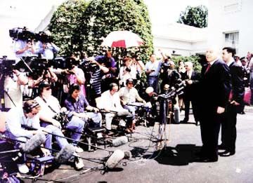 President of Azerbaijan, Heydar Aliyev in U.S.