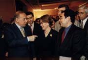 Azerbaijan International's 5th jubilee, President of Azerbaijan Heydar Aliyev, Betty Blair, Pirouz Khanlou, Mazahir Panahov