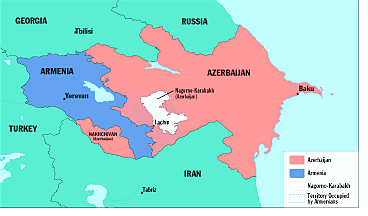 Map of Azerbaijan